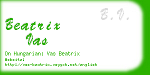 beatrix vas business card